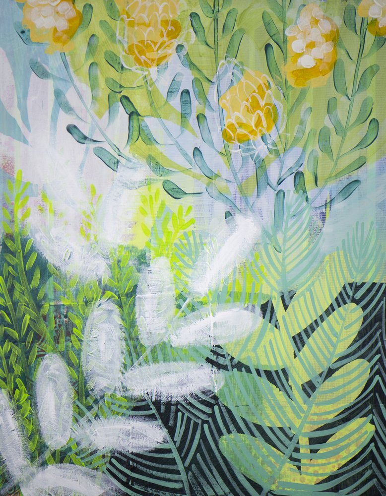 Livlig botanisk hage av Shelley Hampe