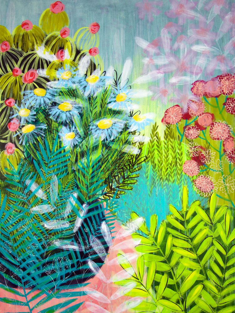 Livlige hageblomster av Shelley Hampe