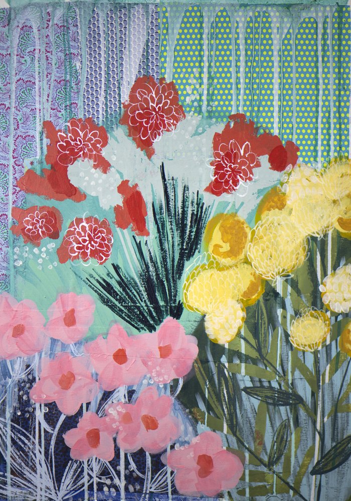 Fargerike hageblomster av Shelley Hampe