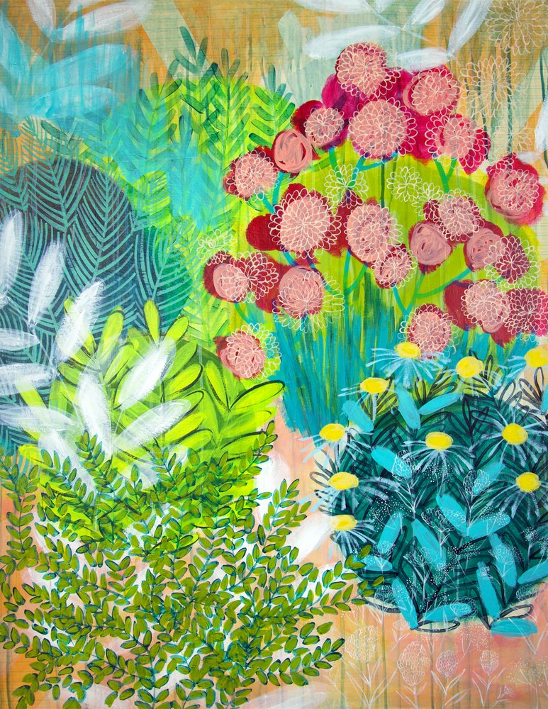 Livlige hageblomster av Shelley Hampe