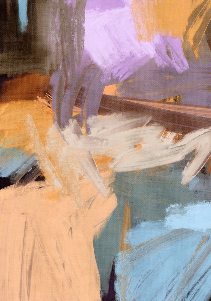 Abstrakt bevegelse i pastell av Simona Gocan