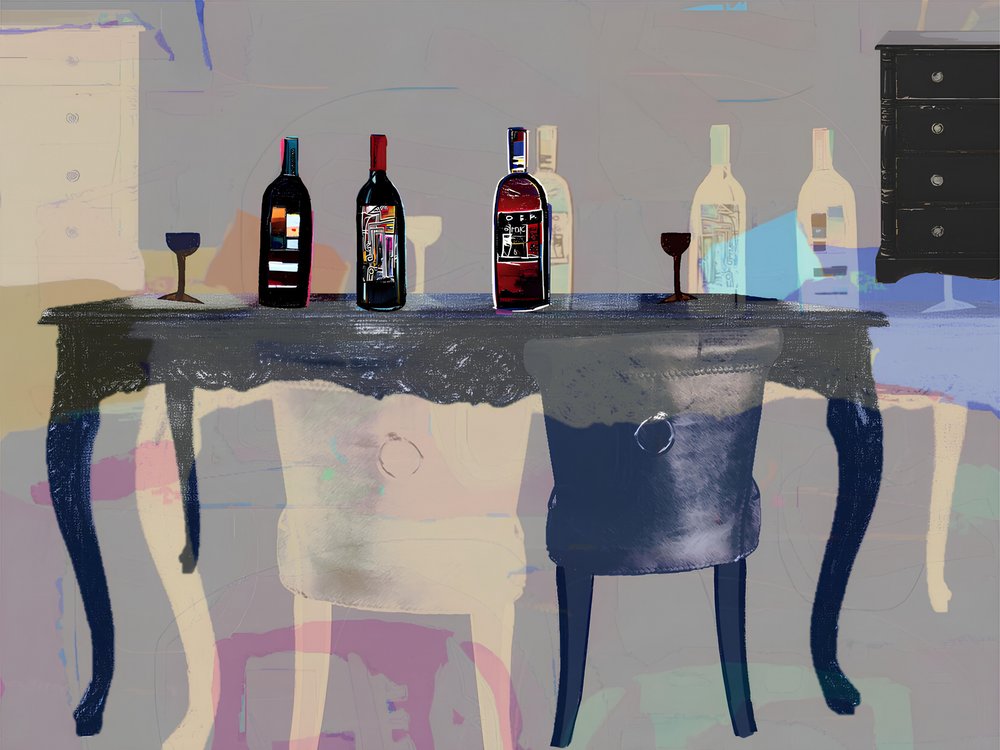 Kunstferdig vinbord av Stefan Bammert