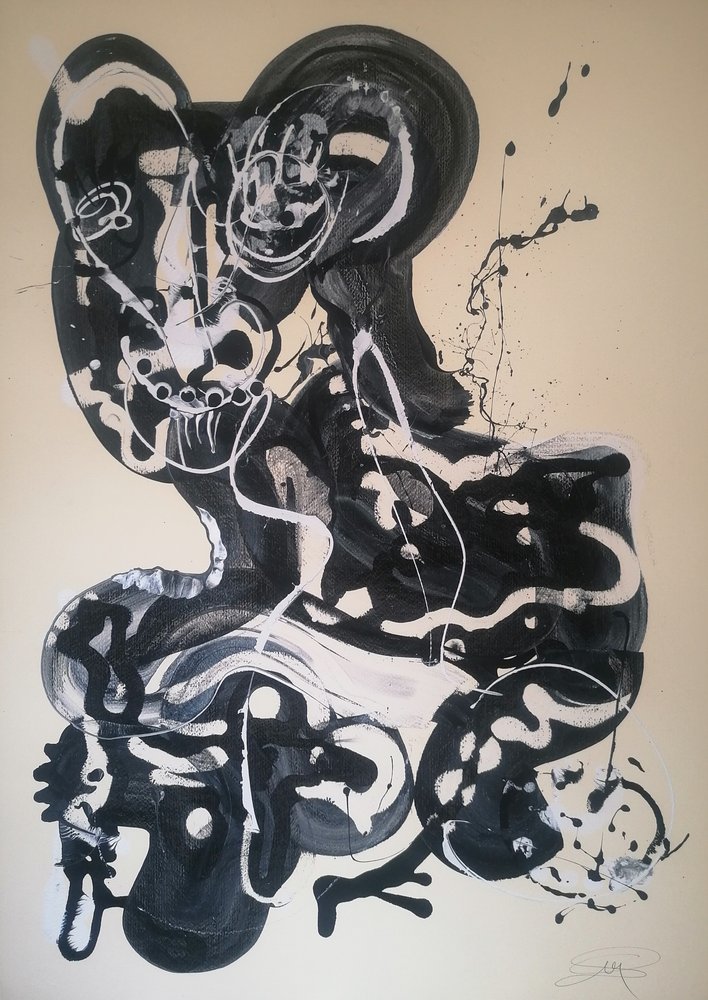 Dynamisk abstrakt figur av Stefano Mazzolini