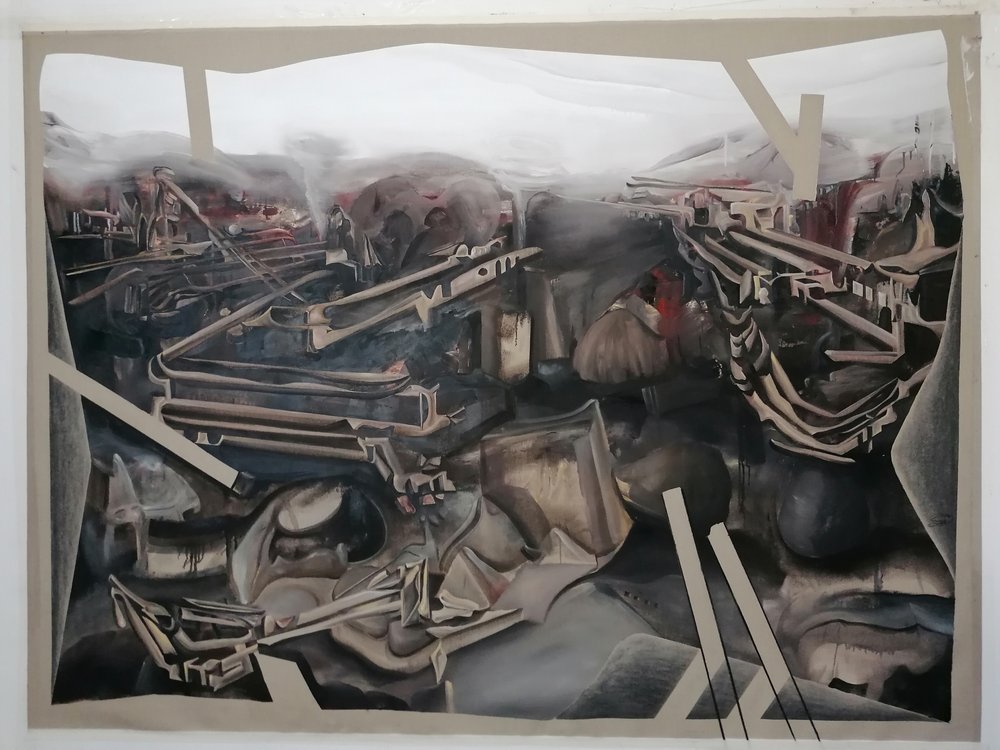 Dystopisk maskinlandskap av Stefano Mazzolini