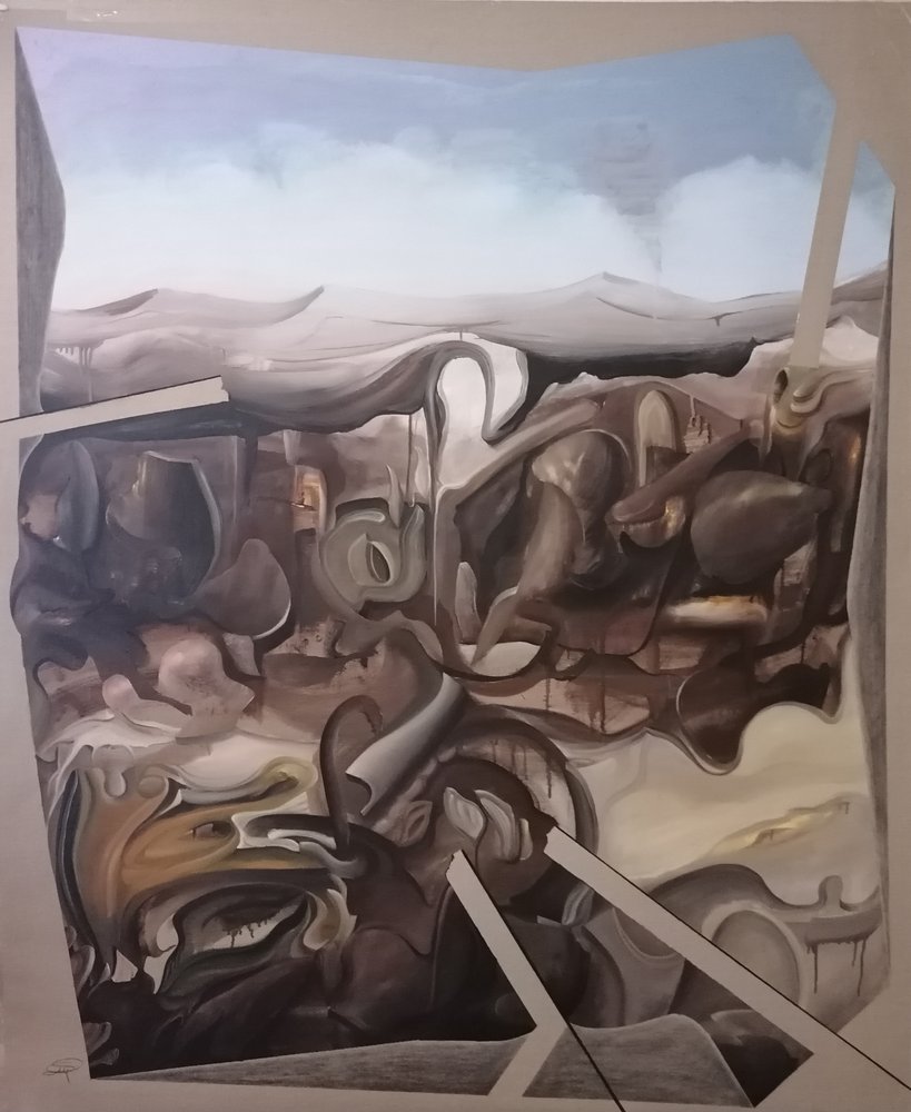 Surrealistisk abstrakt landskap av Stefano Mazzolini