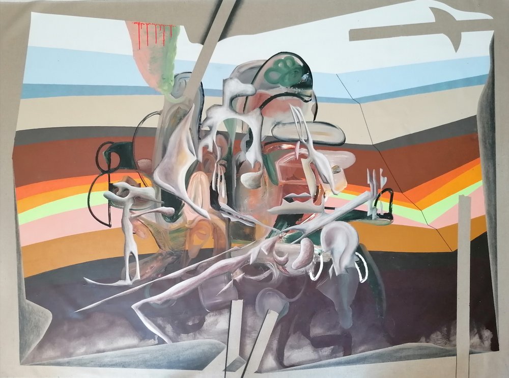 Surrealistiske drømmelandskapsfigurer av Stefano Mazzolini