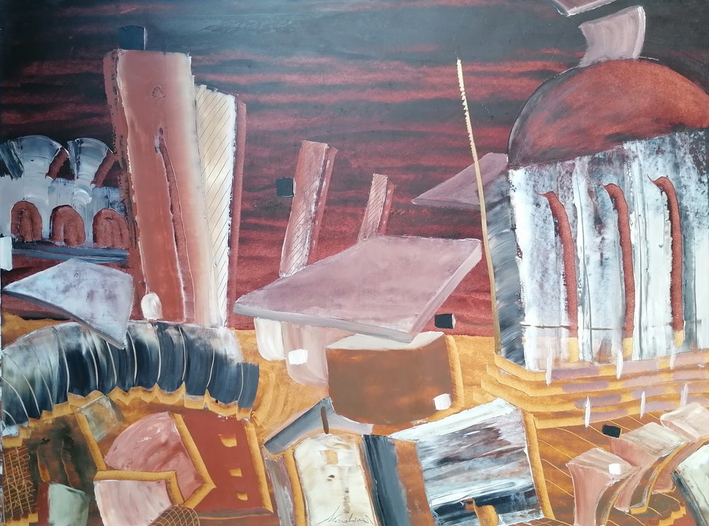 Surrealistisk byarkitektur av Stefano Mazzolini