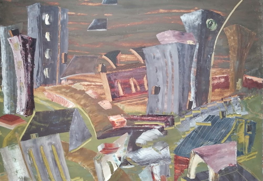 Surrealistisk urbant sammenbrudd av Stefano Mazzolini