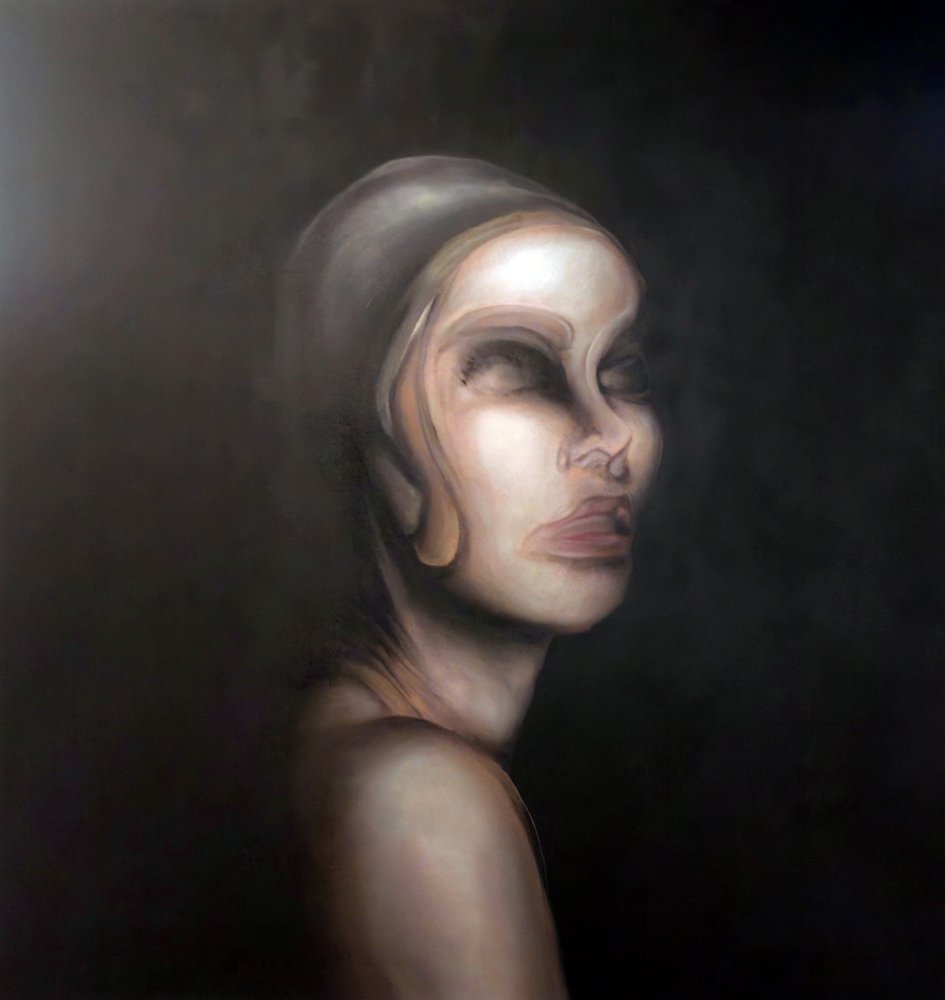 Surrealistisk kvinneportrett av Stefano Mazzolini