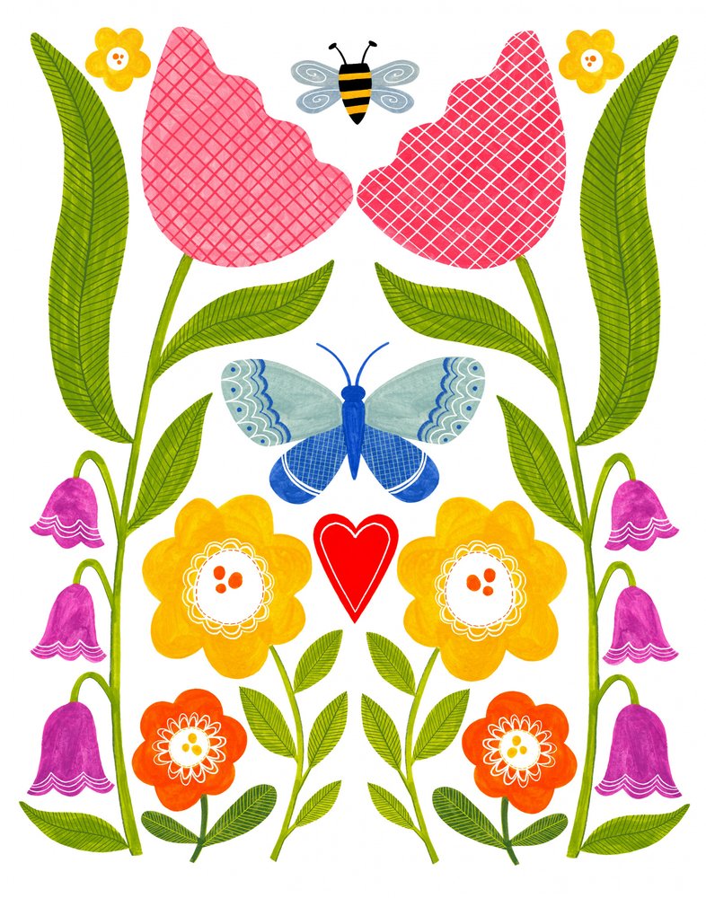 Folk Art Garden av Susan Black