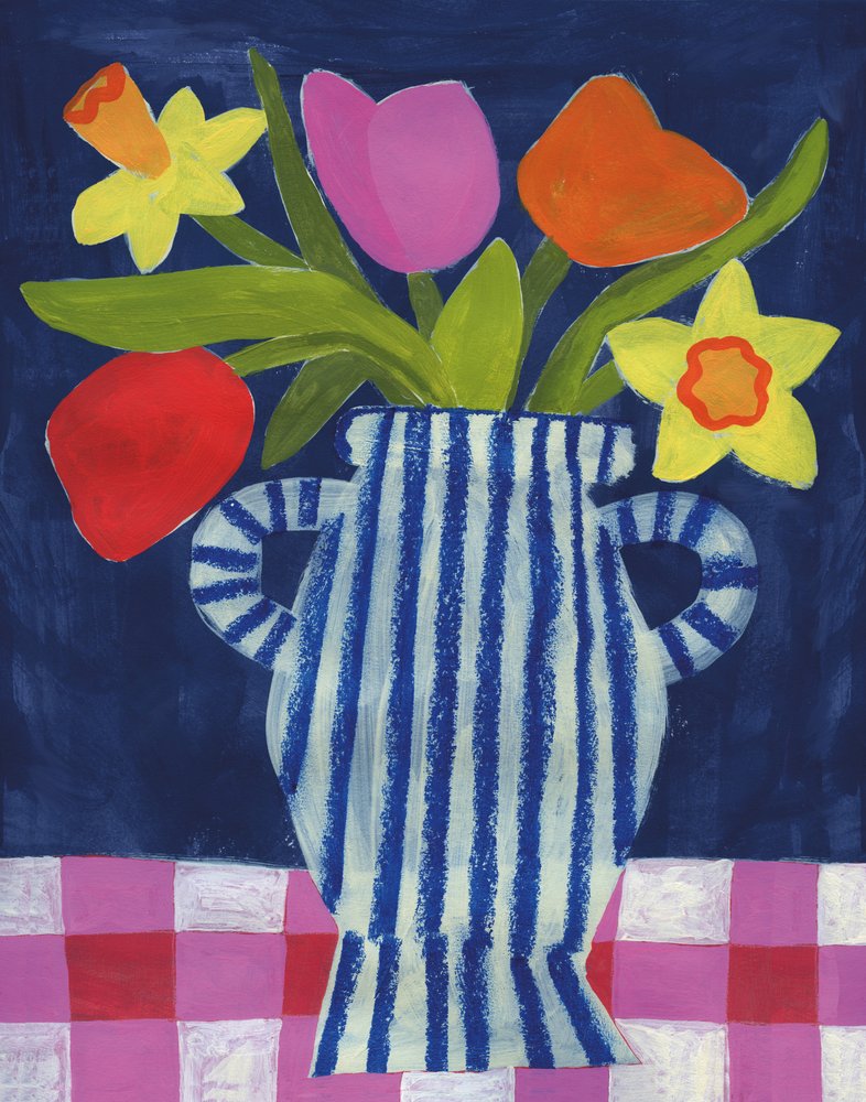 Fargerike vårblomster av Susan Black
