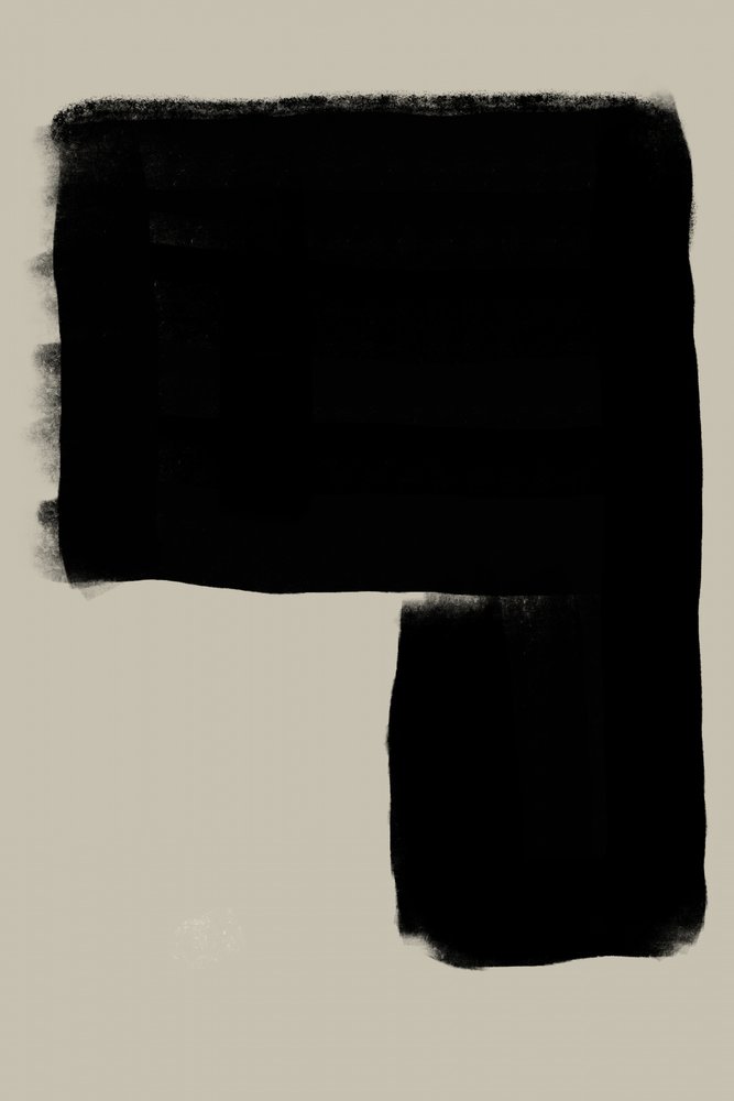Abstrakt svart form av THE MIUUS STUDIO