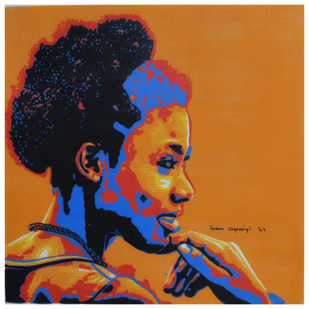 Refleksjoner over en oransje afro av Tosin Oyeniyi