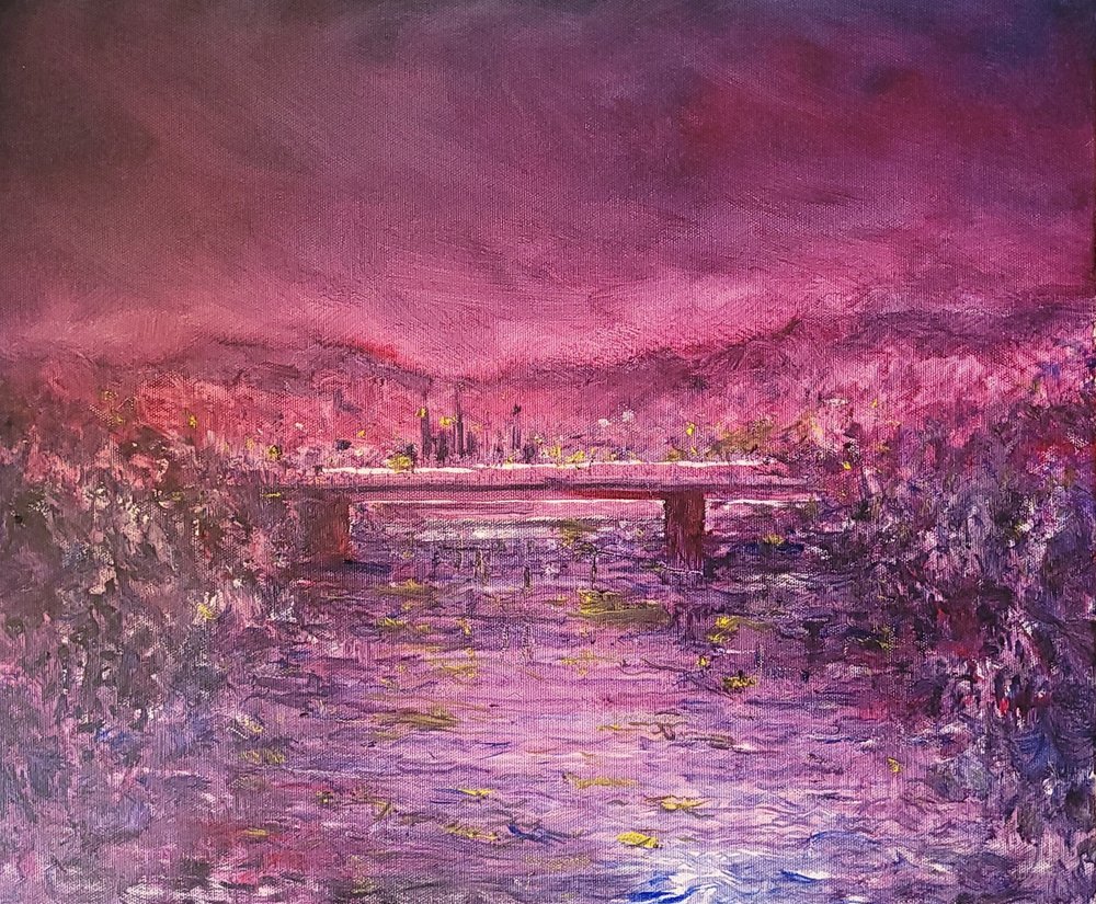 Refleksjoner fra den rosa byen av Wayne Sleeth