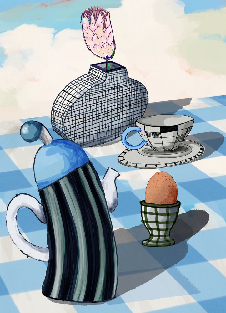 Lunefullt frokoststilleben av XHOZUCAN