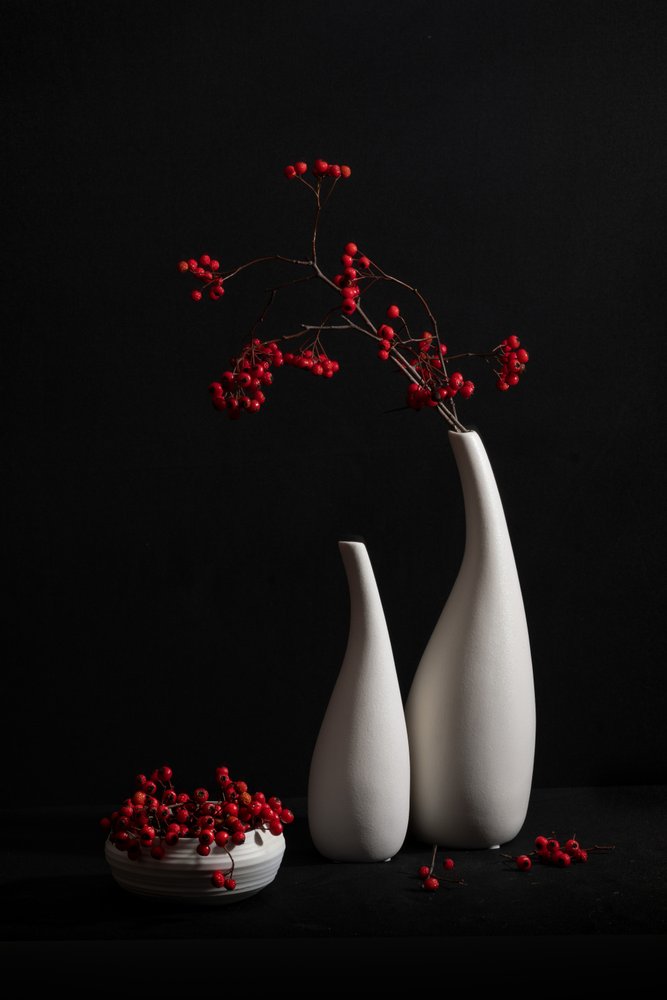 Elegant stilleben med bær av Xiaoyuan Xu