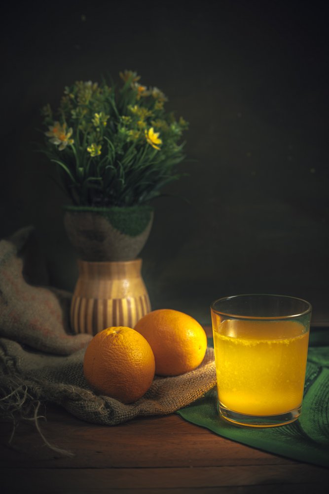 Oransje morgenglød av wail.Hamdane