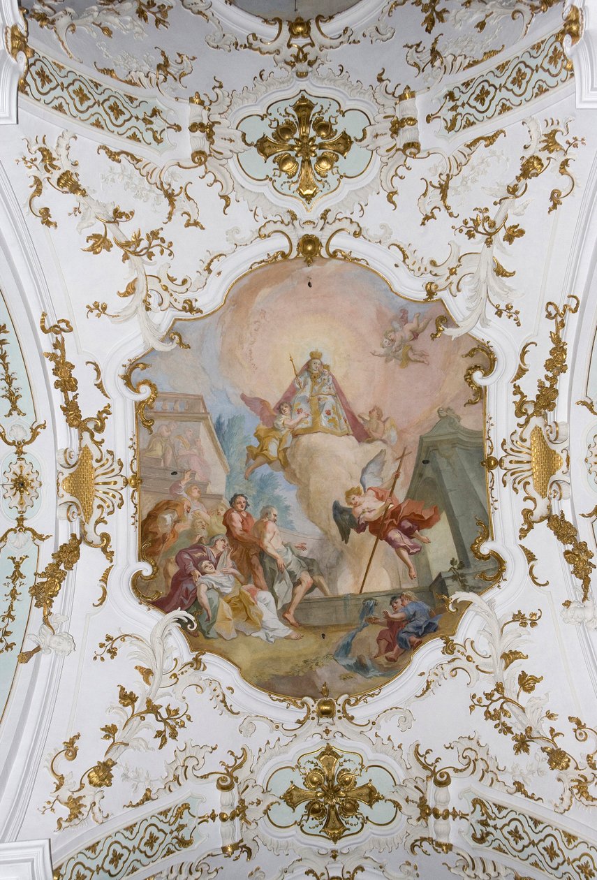 Andechs kloster, Fresco, Andechs, Bayern, Tyskland av Unknown