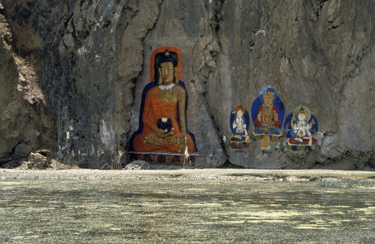Buddhistiske bergmalerier i Tibet av Unknown