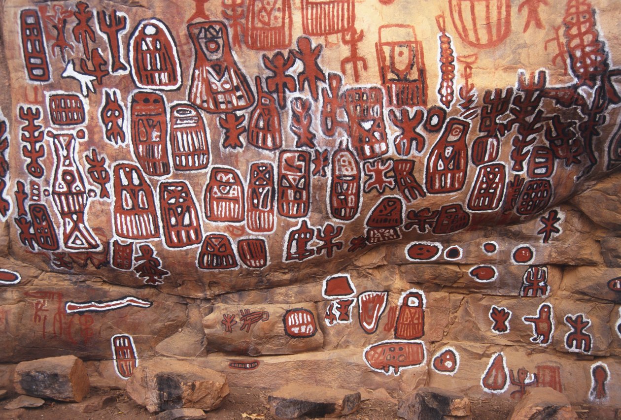 Dagon Rock Paintings i Afrika av Unknown