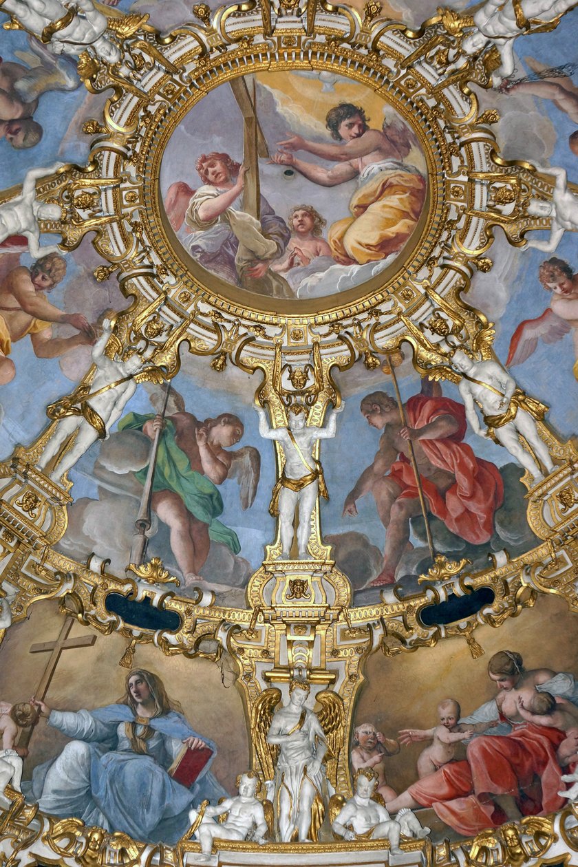 Interiør av Madonna della Ghiara, Reggio Emilia, Emilia-Romagna, Italia av Unknown
