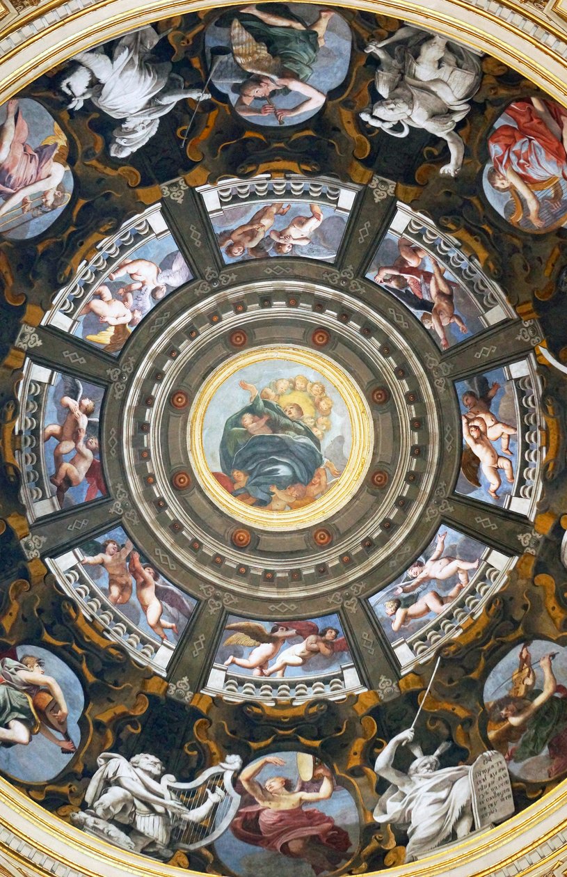 Interiør av Madonna della Ghiara, Reggio Emilia, Emilia-Romagna, Italia av Unknown
