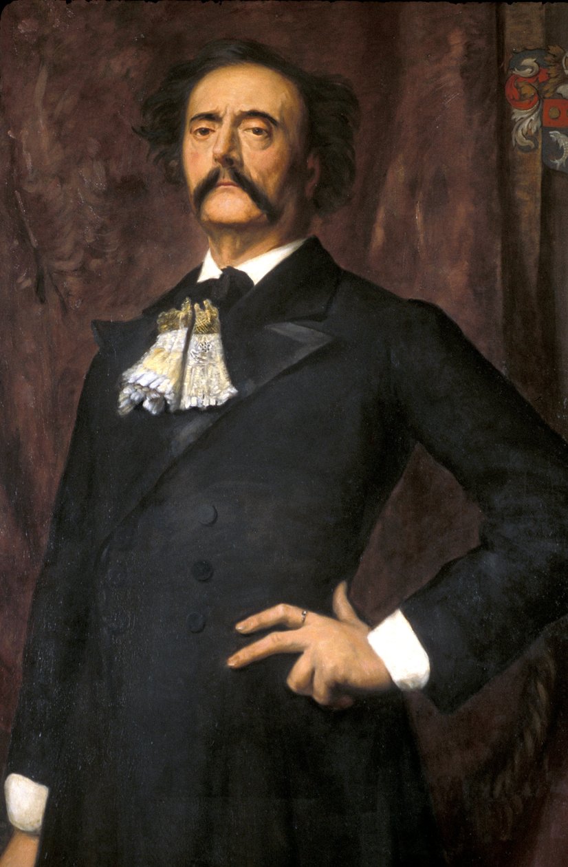 Manche N* 082, Museum of St Sauveur le Viscount, Portrett av Jules Barbey dAurevilly (1808-1889), av Emile Levy (1826-1890), 1881 av Unknown