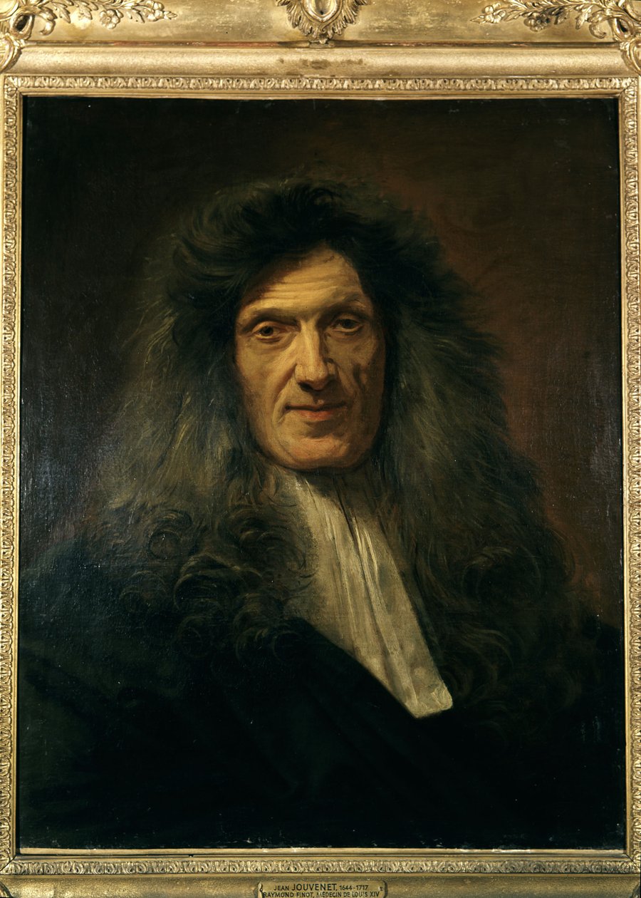 Portrett av Louis XIVs lege, Raymond Finot (1636-1709), av Jean Baptiste Jourenet rundt 1700-1704. Louvre-museet, Paris. av Unknown