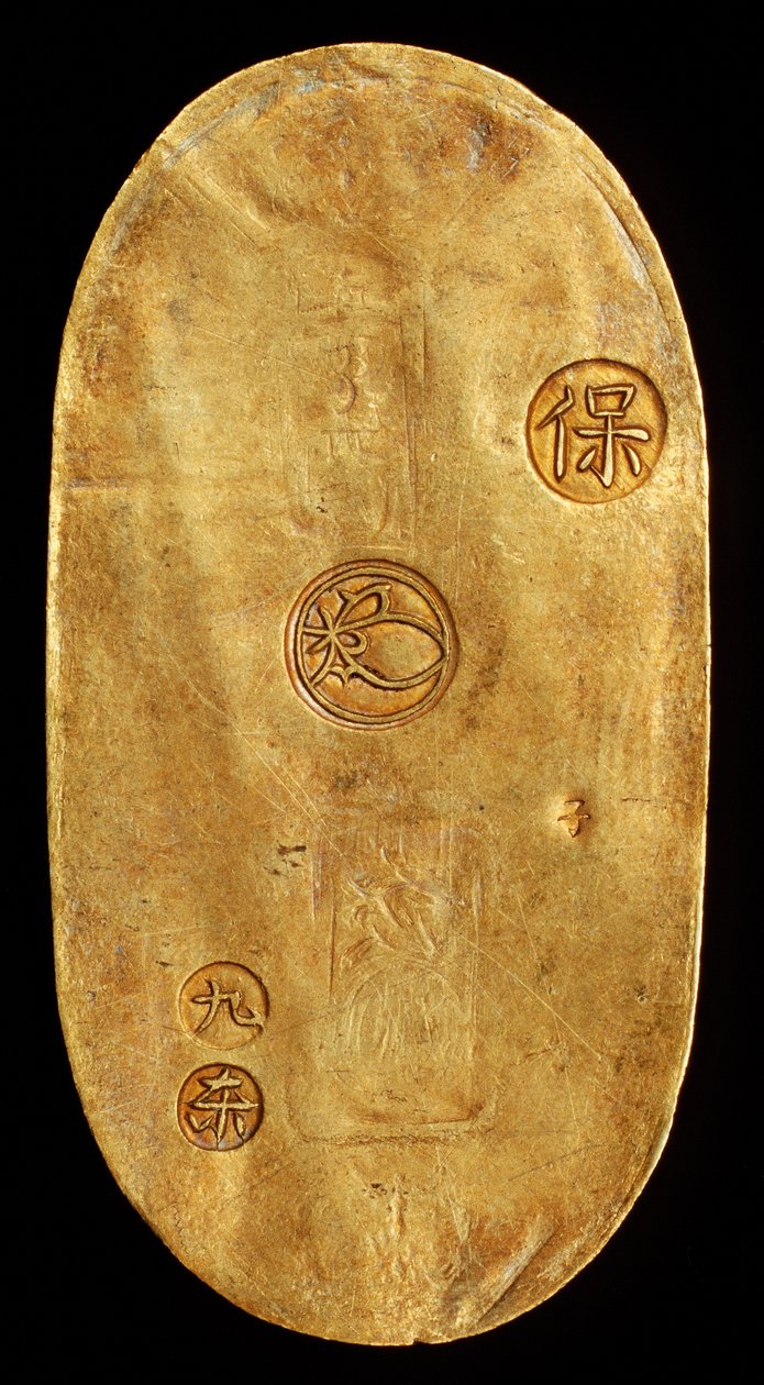 Etter Japan LD Oval, Ridge Ro strukk medlem Ye degree (Tokyo) Tokugawa skriveverktøy hånd 1837-1843 av Unknown