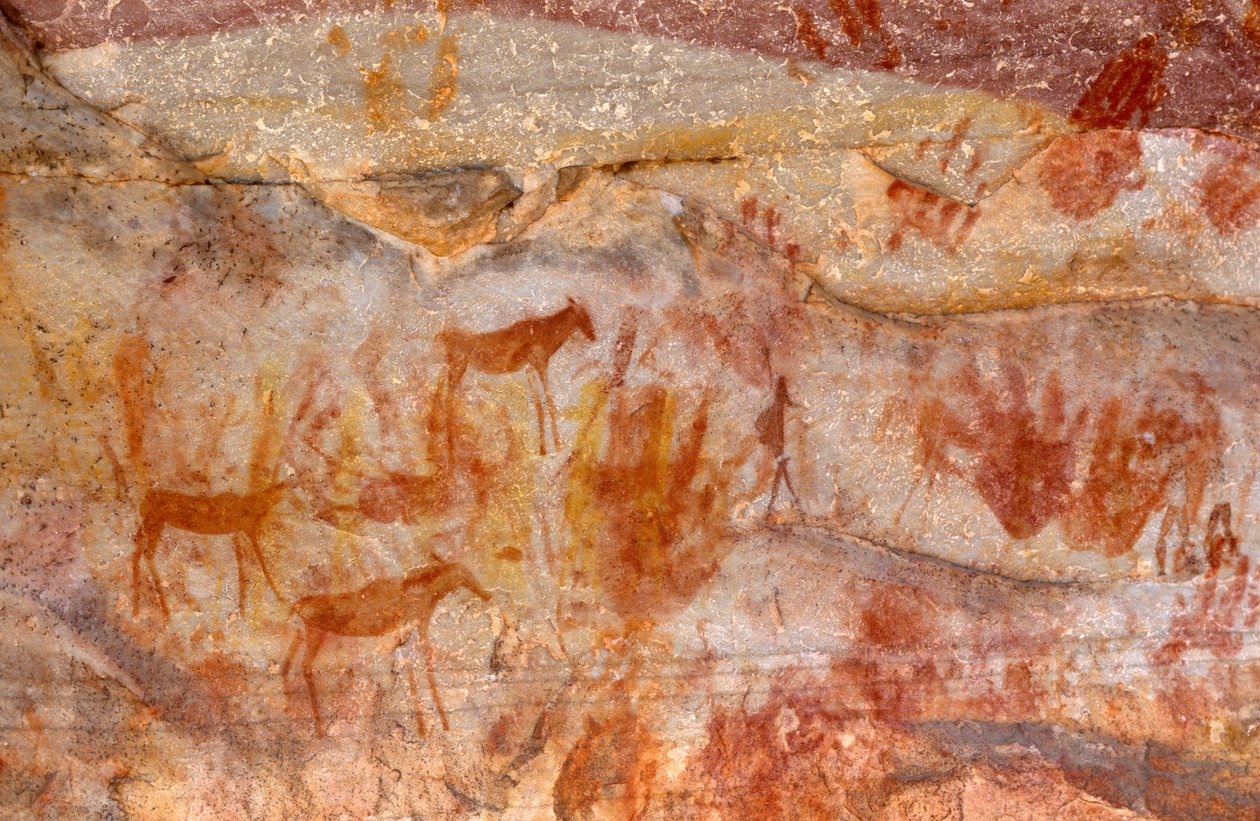San (Bushmen) bergmalerier, Cedarburg, Western Cape av Unknown