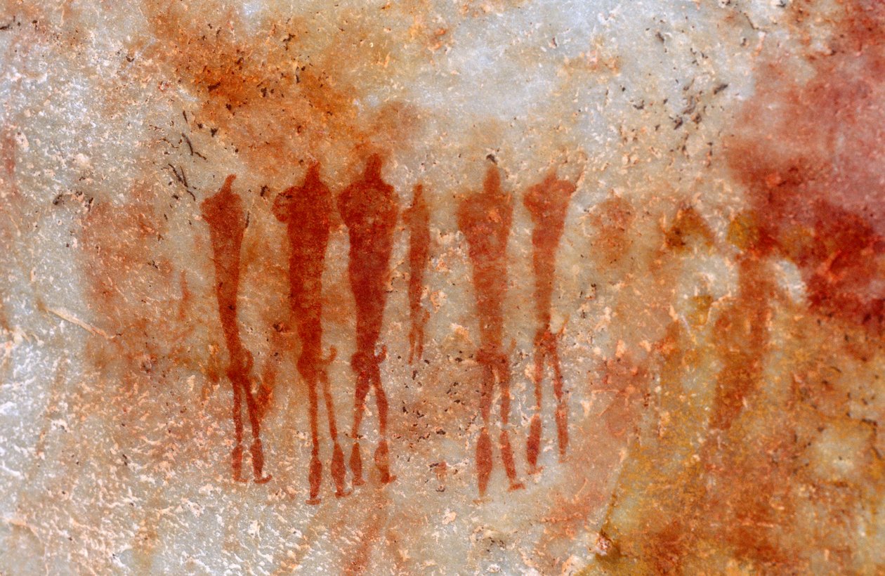 San (Bushmen) bergmalerier, Cedarburg, Western Cape av Unknown