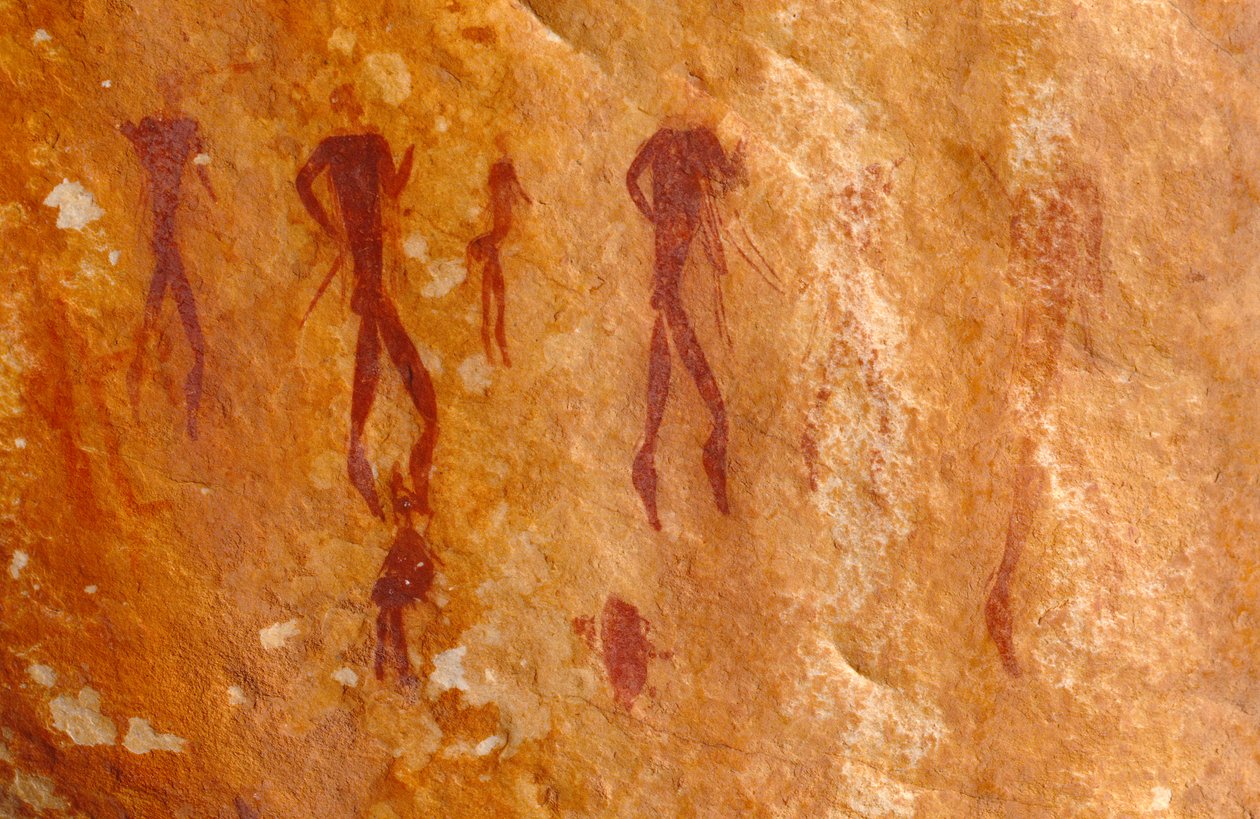 San (Bushmen) bergmalerier, Cedarburg, Western Cape av Unknown