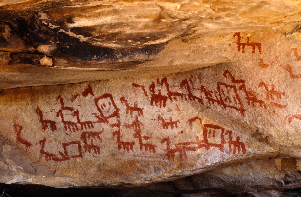 San (Bushmen) bergmalerier, Cedarburg, Western Cape av Unknown