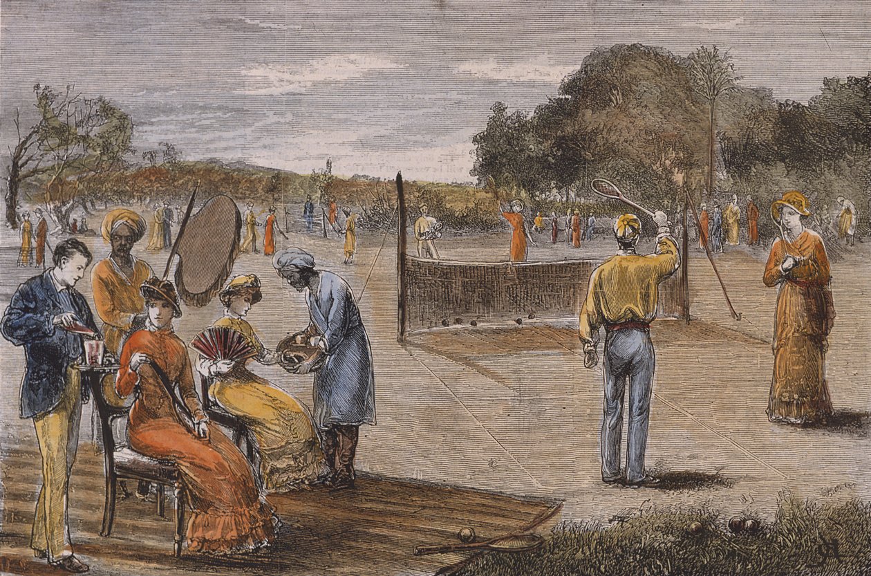 Skisser fra India - An Afternoon in the Plains, 1880 (fargegravering) av Unknown
