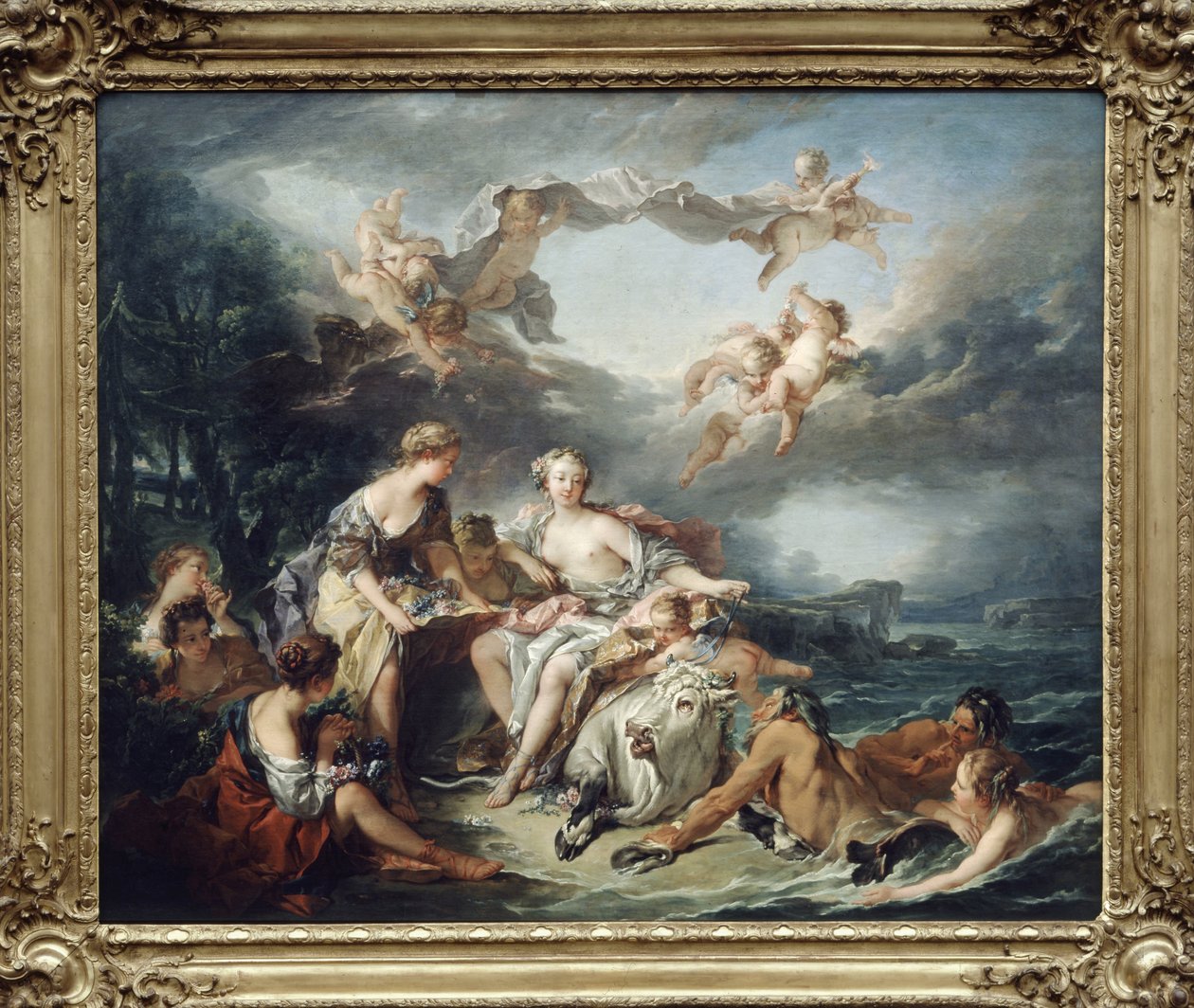 Bortføringen av Europa - av Boucher, 1747, Louvre-museet av Unknown
