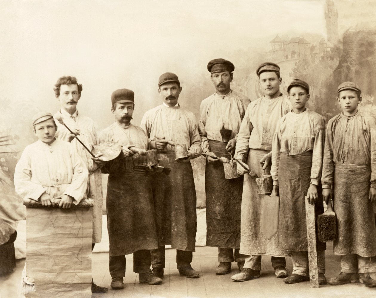 Tapethengere, 1880 av Unknown