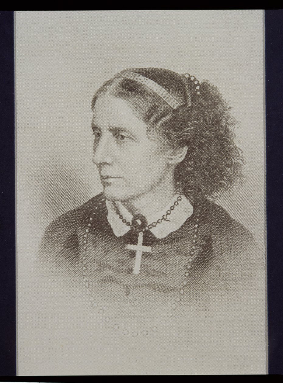 Harriet Beecher Stowe (1811-96) av English School