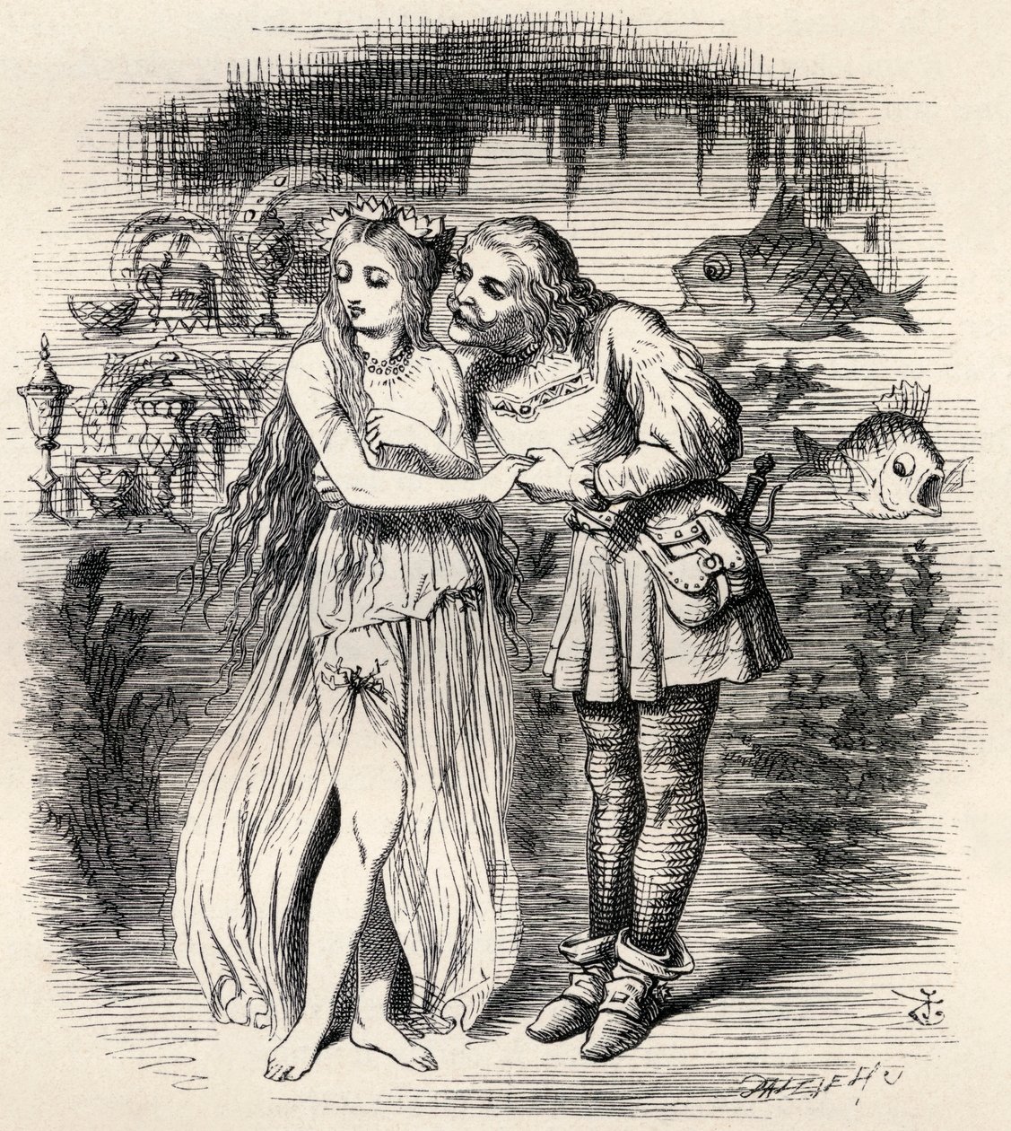 Illustrasjon etter J. Tenniel for diktet 