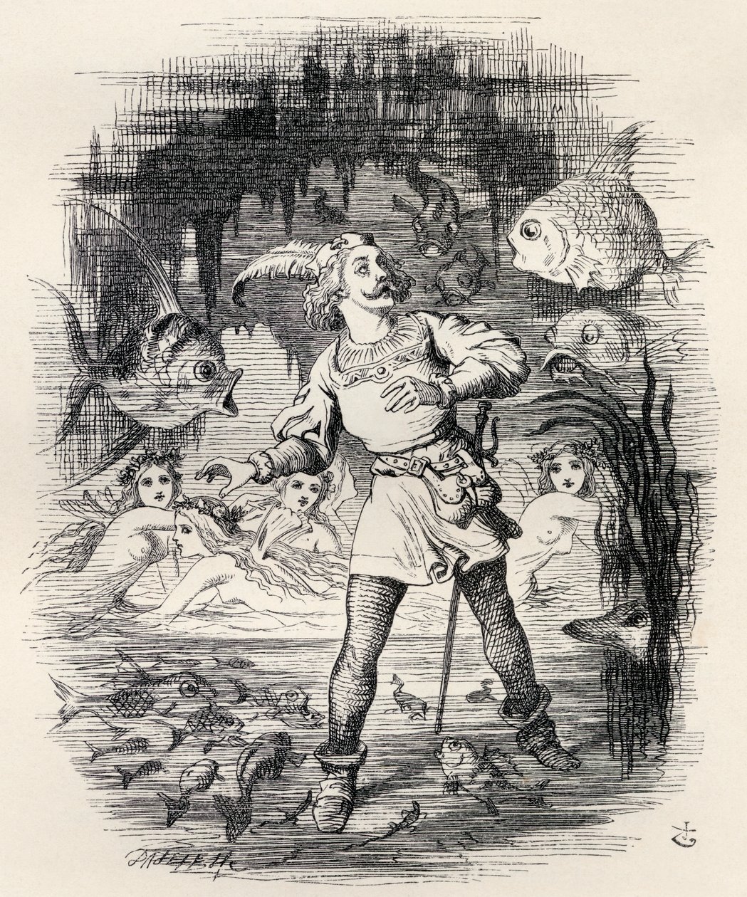 Illustrasjon av J. Tenniel fra diktet 