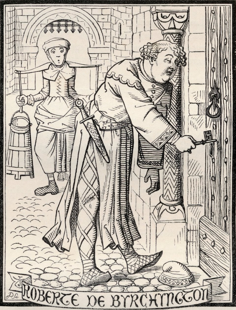 Roberte de Byrchyngton, illustrasjon til diktet 