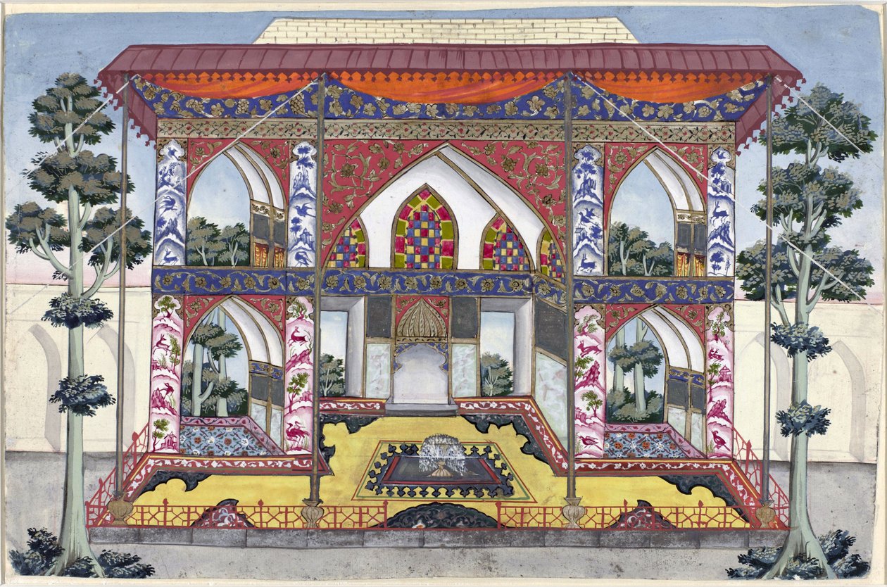 Privat Diwan (domstolsbygning) til Shah Safi I fra Persia av Anonymous