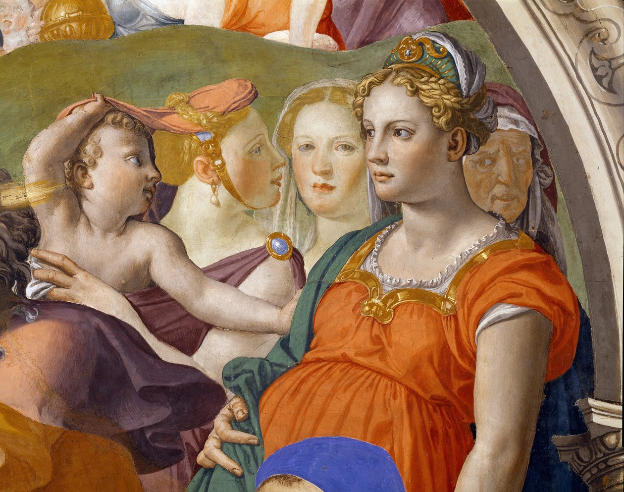 Krysset av Rødehavet av Agnolo Bronzino