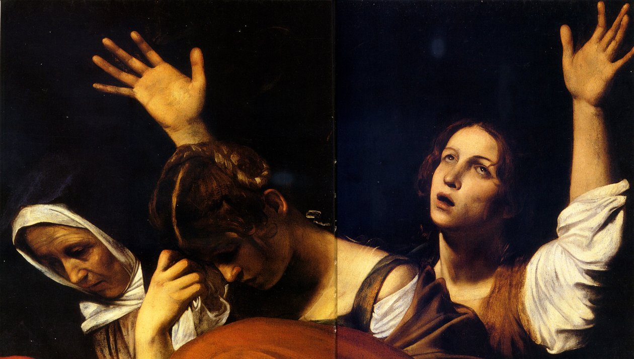Deponering (øvre del) Caravaggio av Michelangelo Merisi Caravaggio