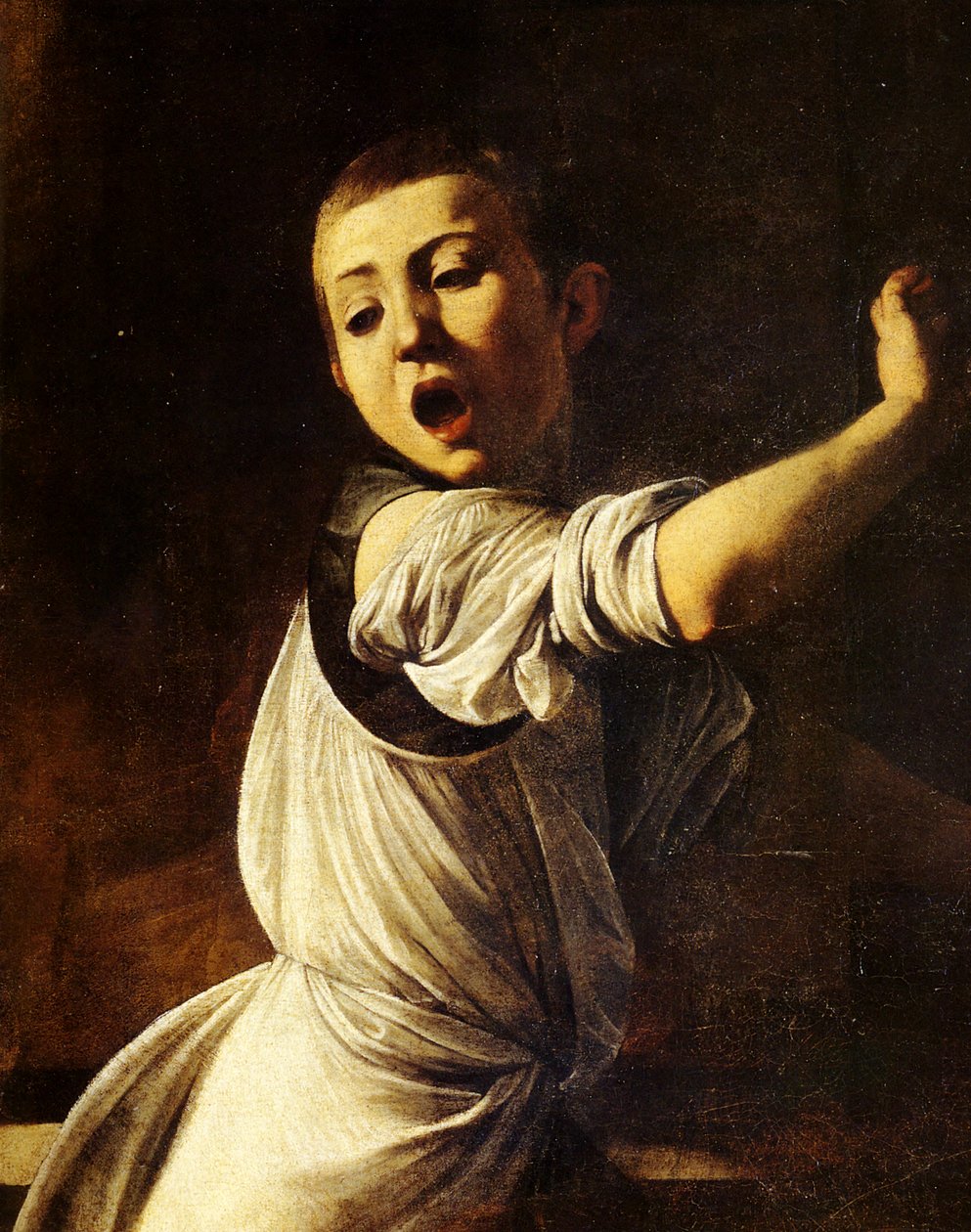 Matteus -martyret (detalj) av Michelangelo Merisi Caravaggio