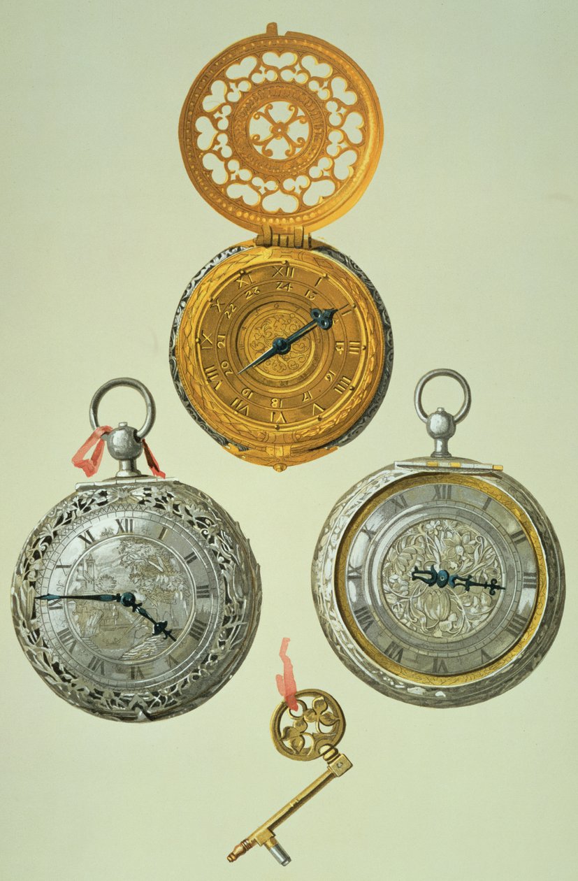 Lommeur, plate XXIX fra The Royal House of Stuart av William Gibb, utgitt 1890 av English School