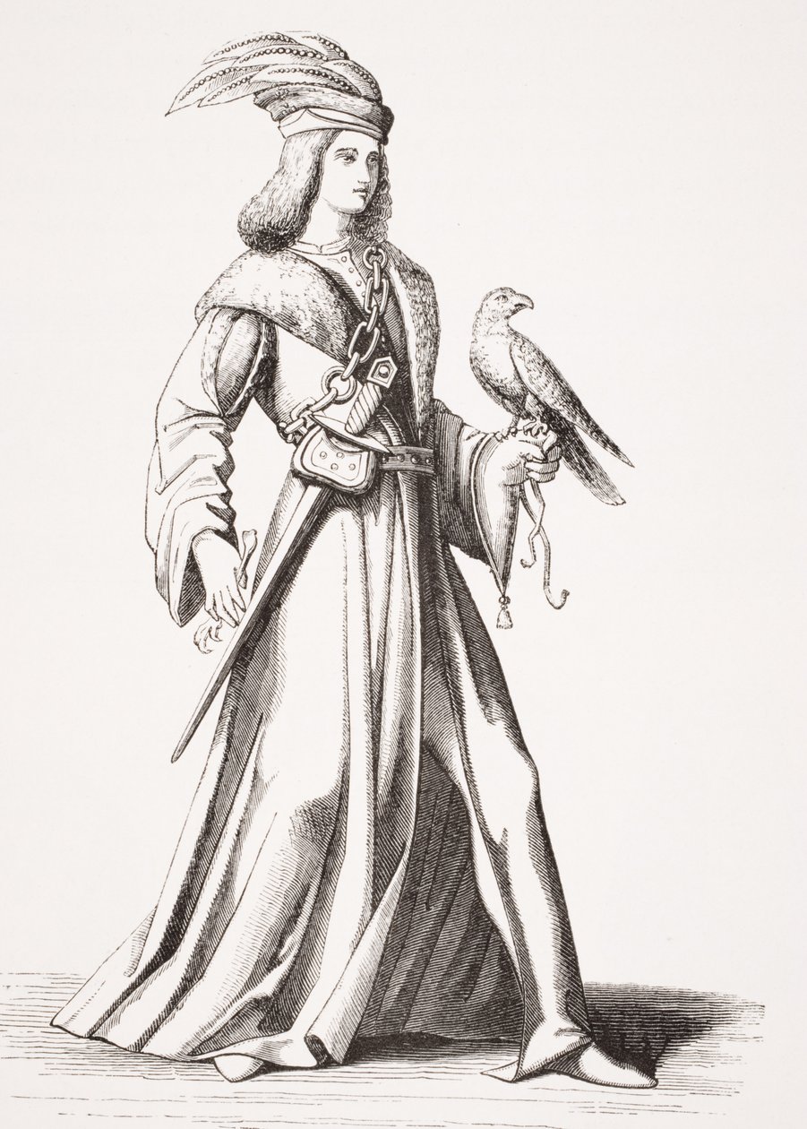 En adelsmann fra Provence fra det femtende århundre, etter en illustrasjon i 