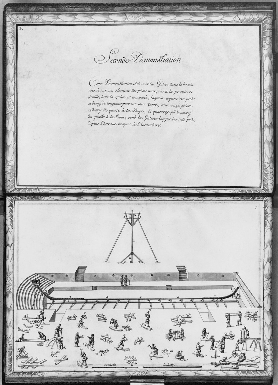 Konstruksjon av en bysse, andre demonstrasjon, plate 2, illustrasjon fra 