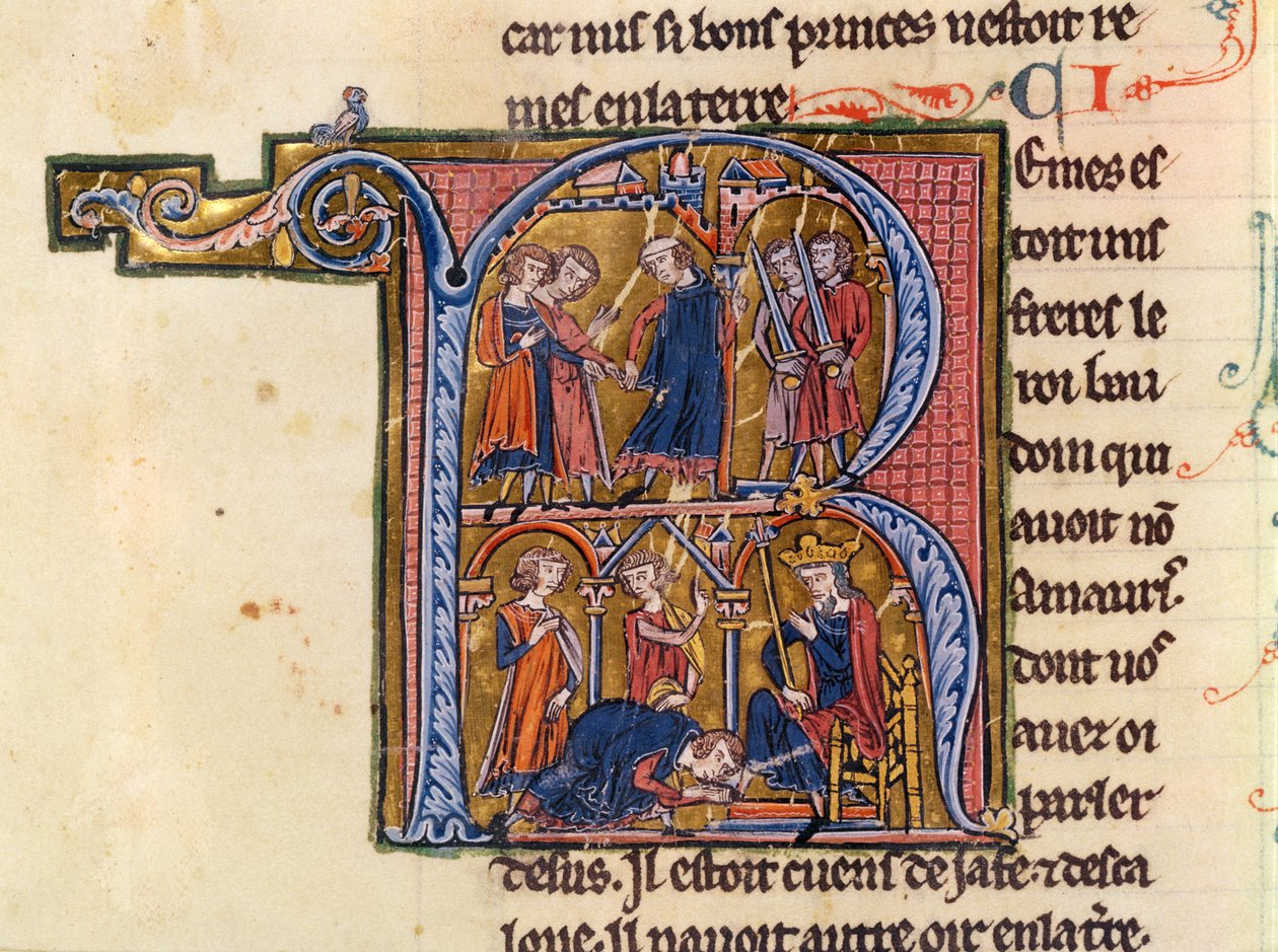 Fr 9081 fol.245v Historikert initial 