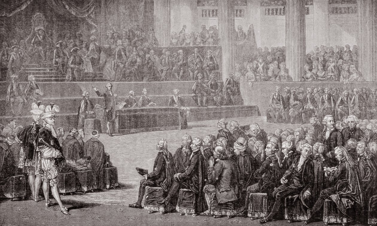 Åpning av generalstændene, 5. mai 1789 (gravering) av French School