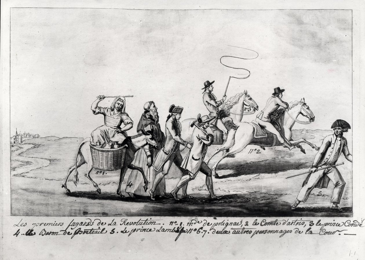 Revolusjonens første løp: Mme de Polignac (1749-93), Comte d
